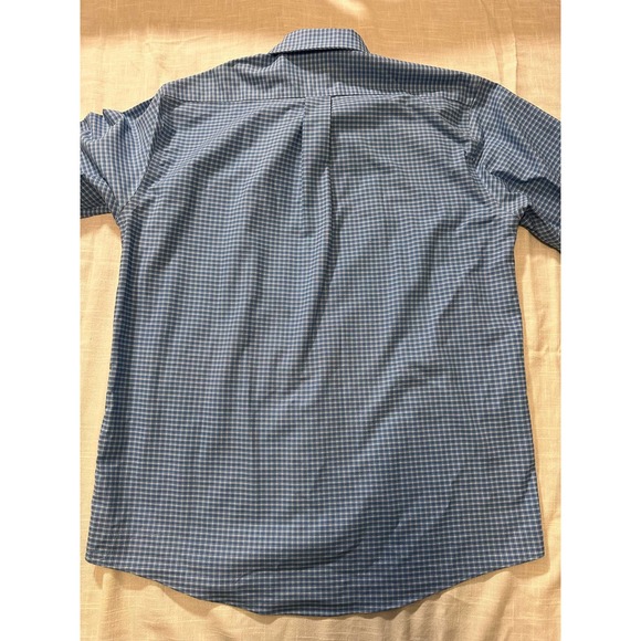 Eddie Bauer Mens Blue plaid button up long sleeve shirt-M - Picture 8 of 15